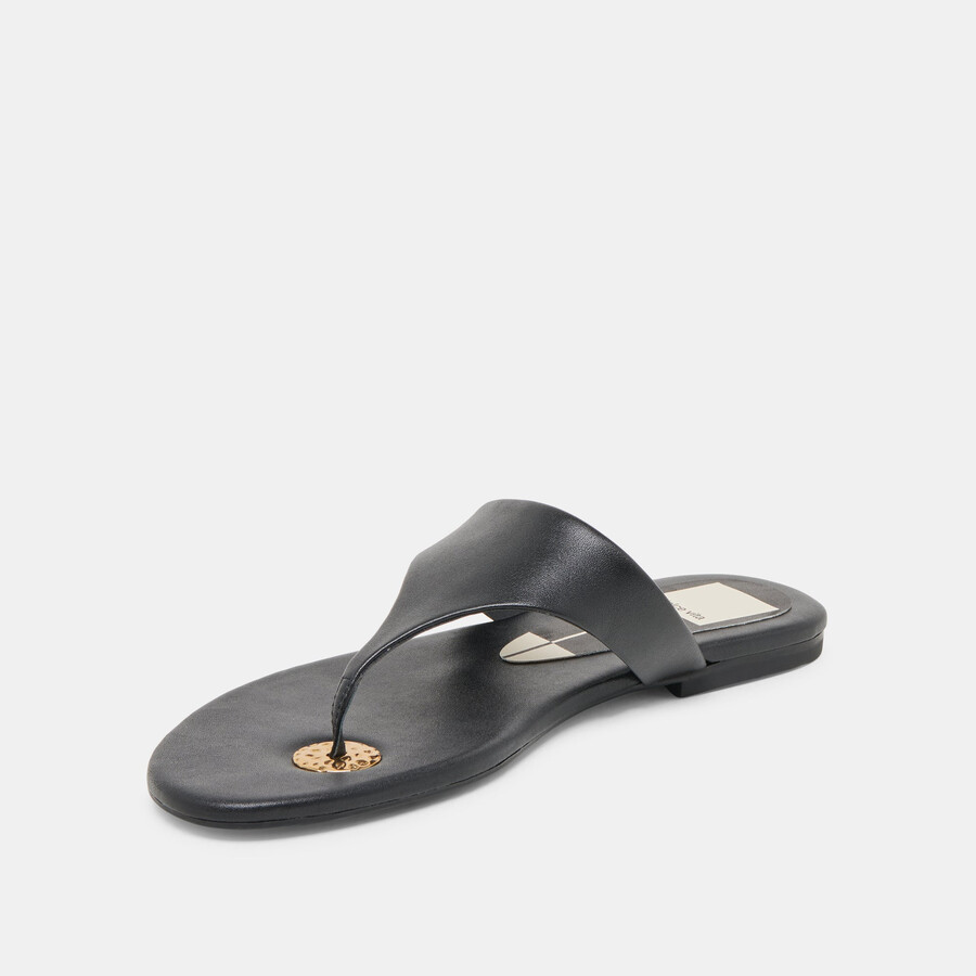 kittle sandals black leather