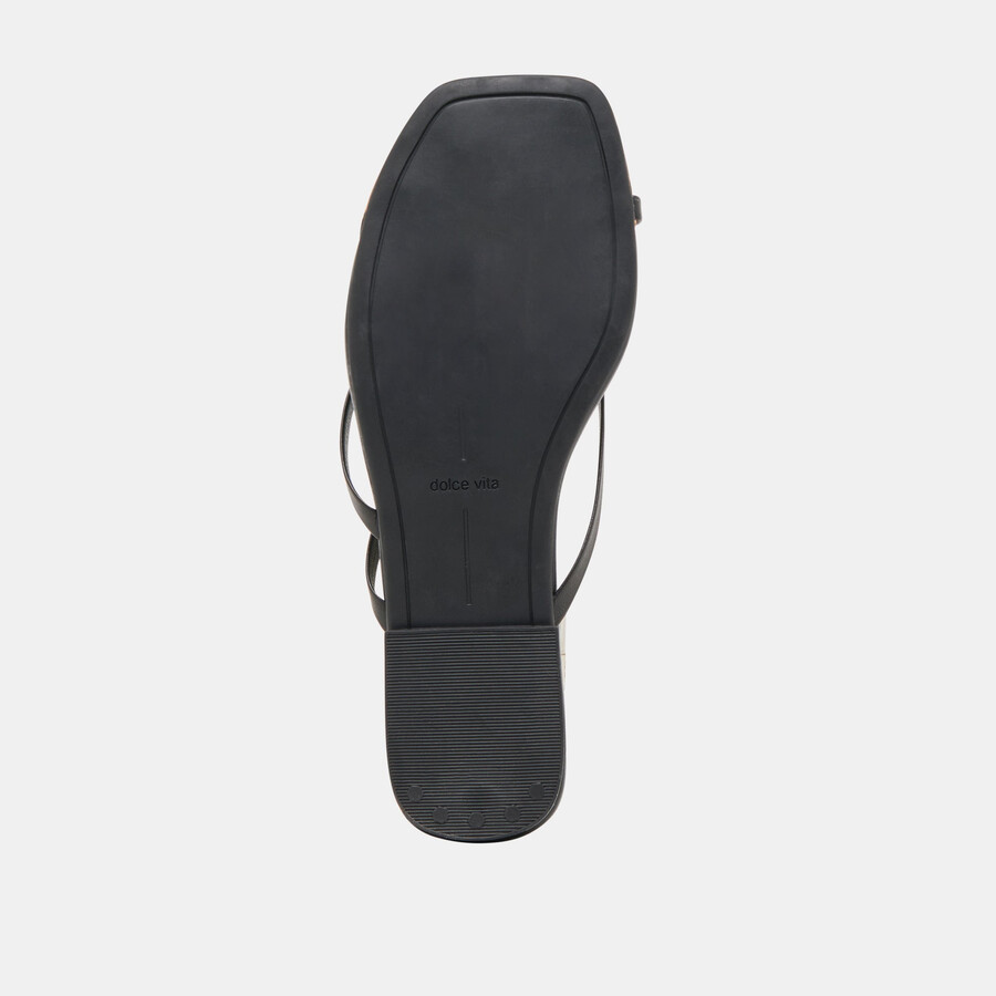 laguna sandals black leather