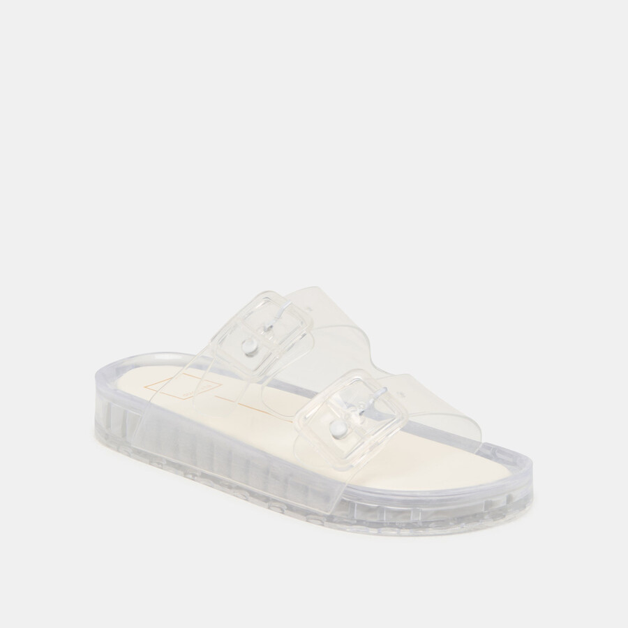 julio sandals crystal vinyl