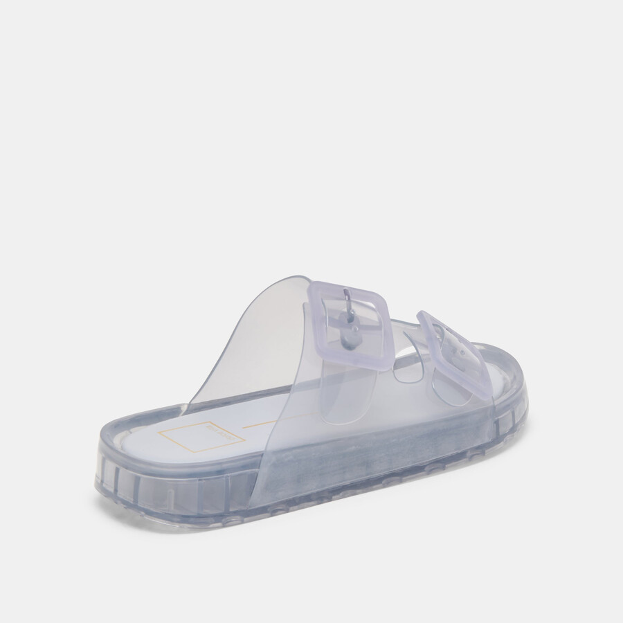 julio sandals dusty blue vinyl