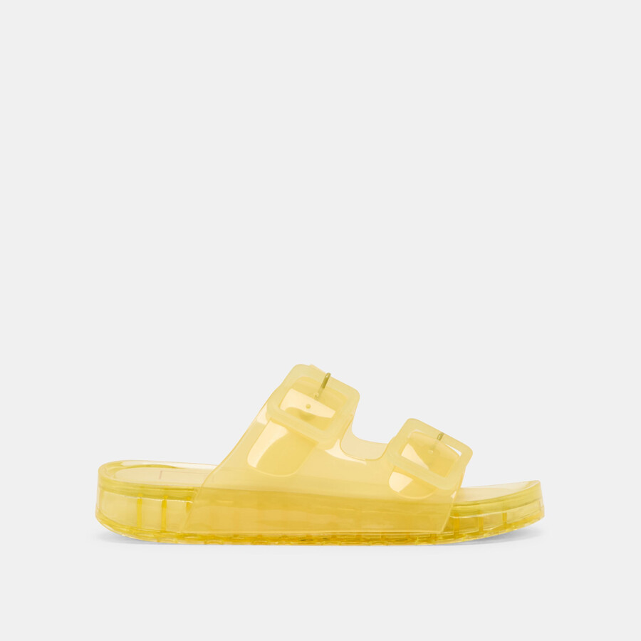 julio sandals lemon vinyl