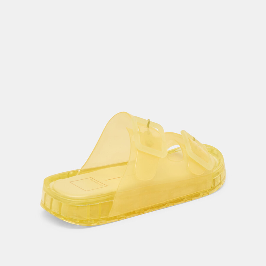 julio sandals lemon vinyl