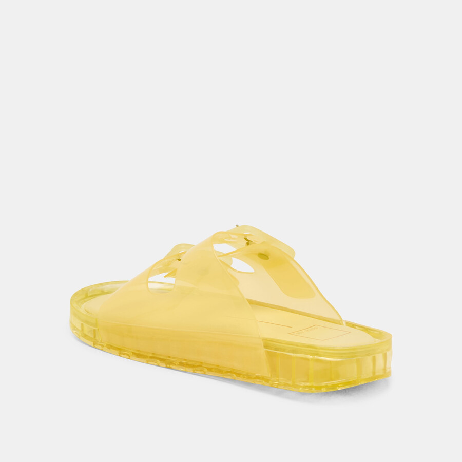 julio sandals lemon vinyl