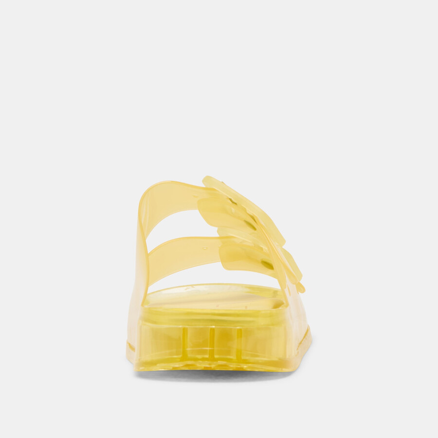 julio sandals lemon vinyl