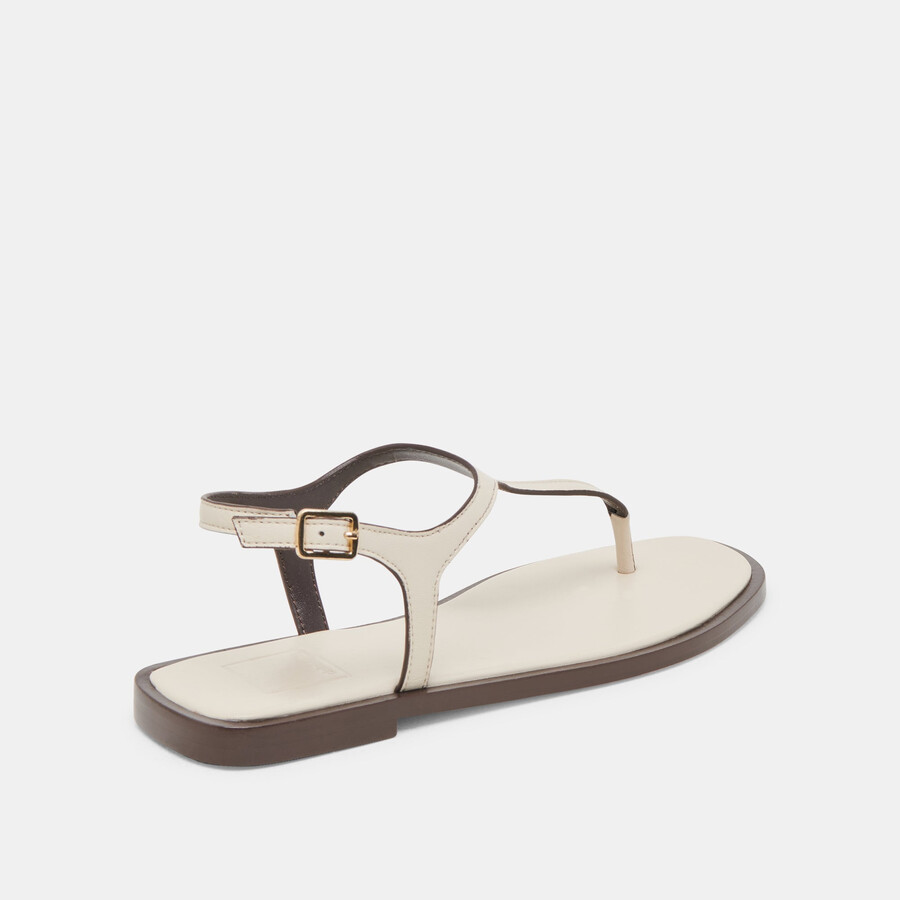 raye sandals ivory leather