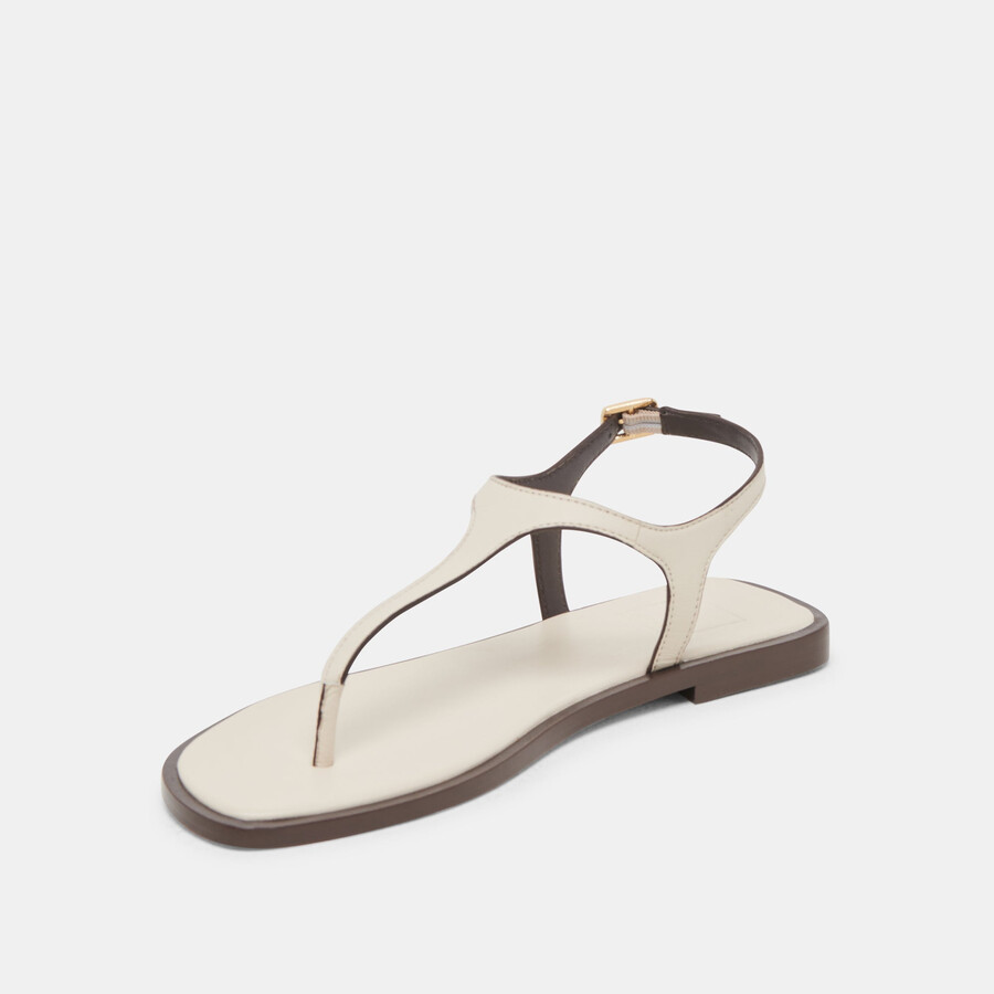 raye sandals ivory leather