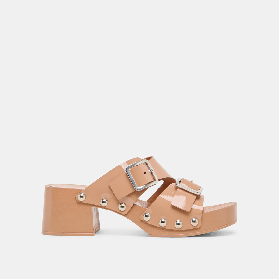 melody heels tan leather