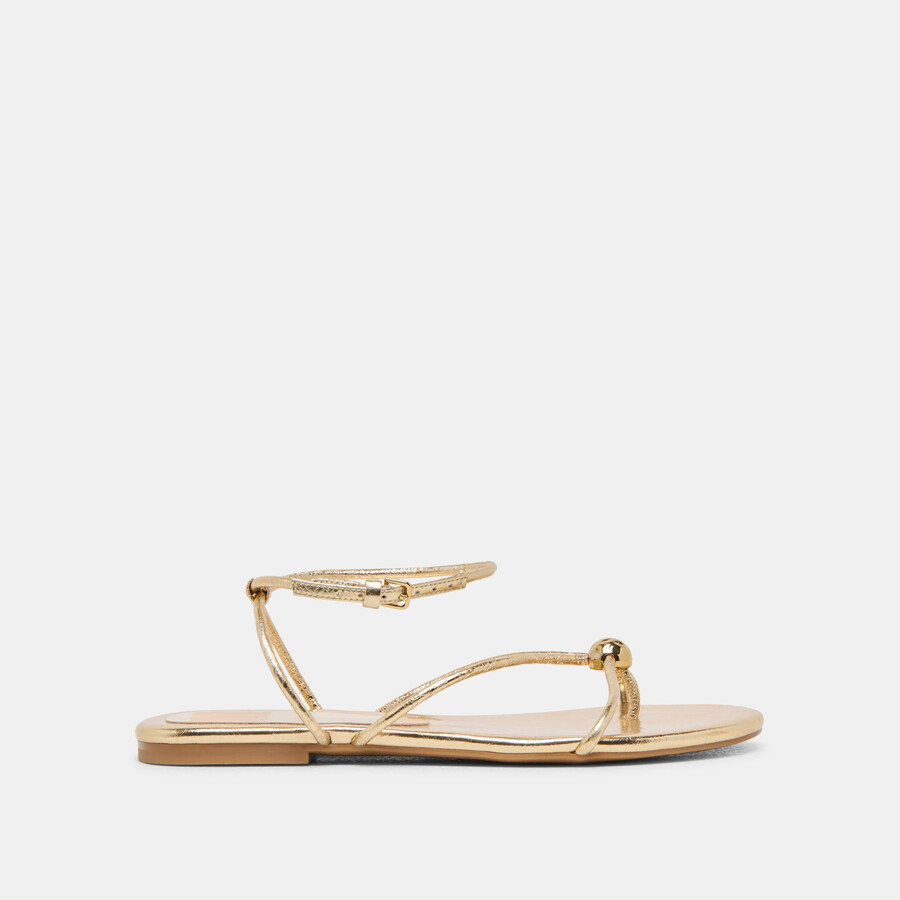 kenley sandals gold leather