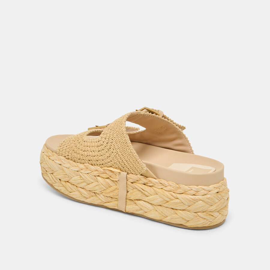 falyn sandals lt natural woven raffia