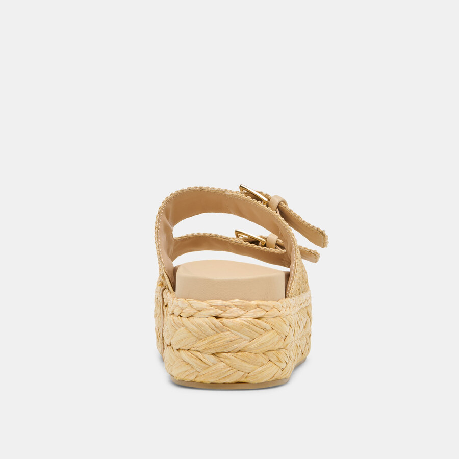 falyn sandals lt natural woven raffia