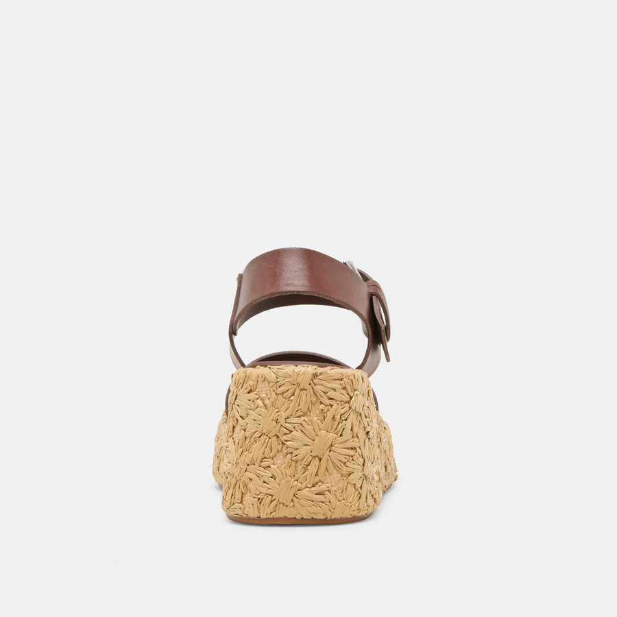 auri wedges dk brown leather