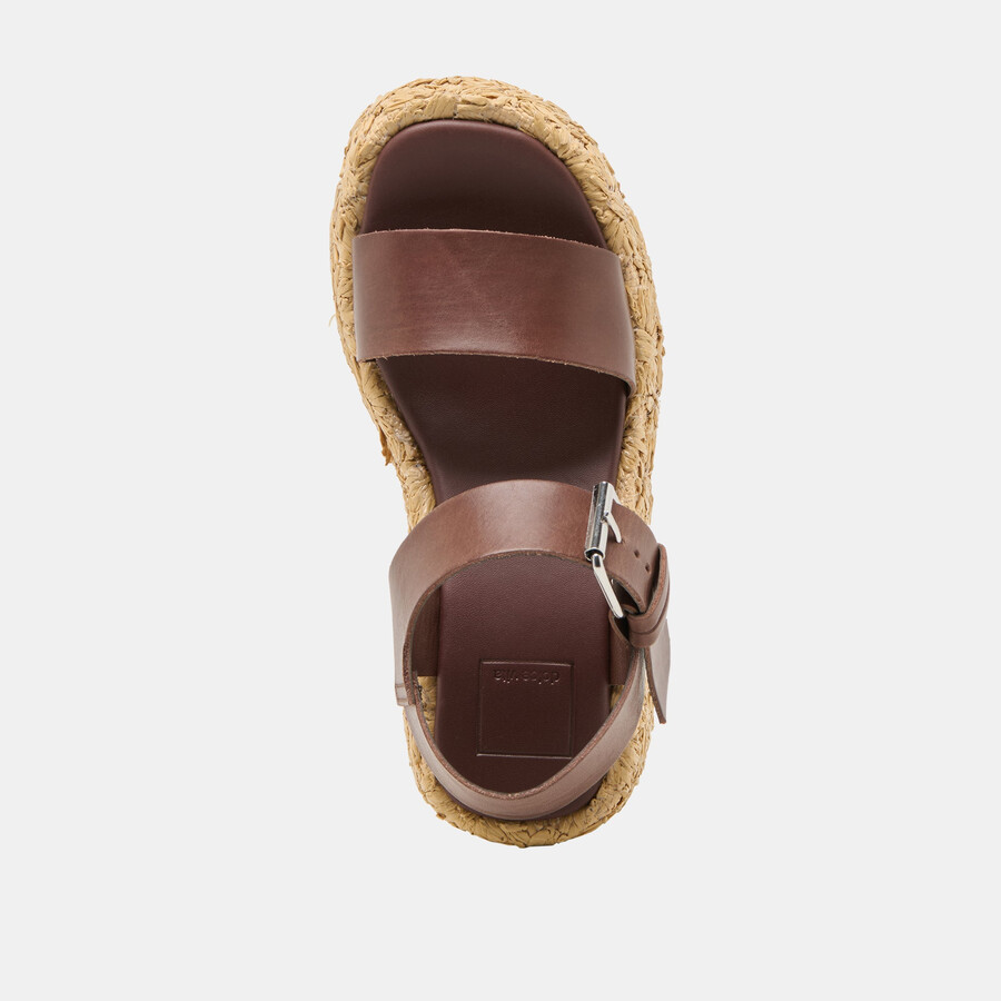 auri wedges dk brown leather