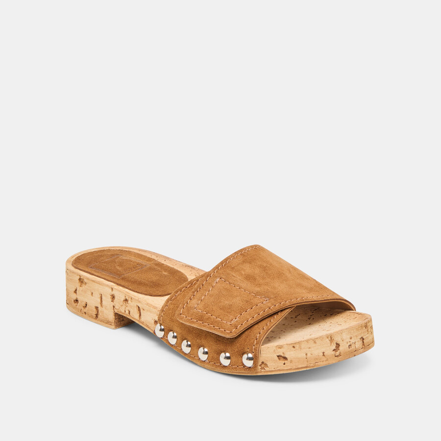 sandy sandals chestnut suede