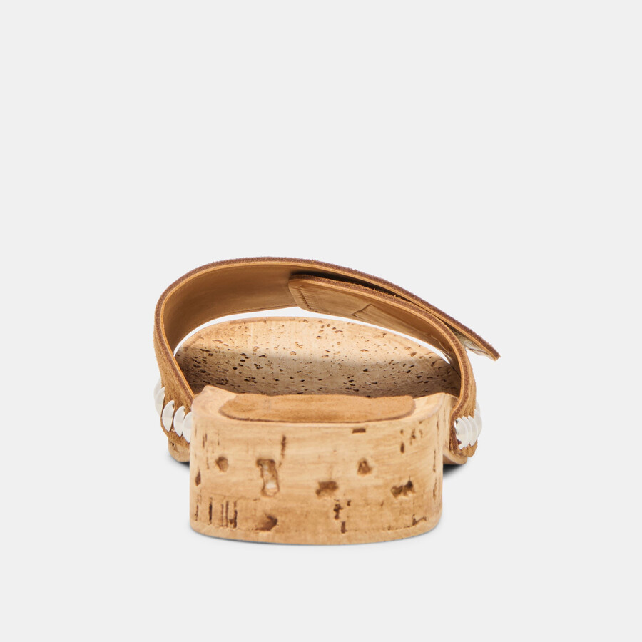 sandy sandals chestnut suede