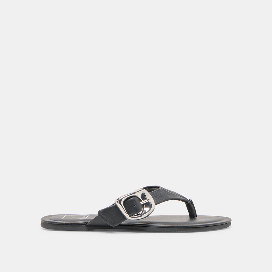 rossa sandals black leather
