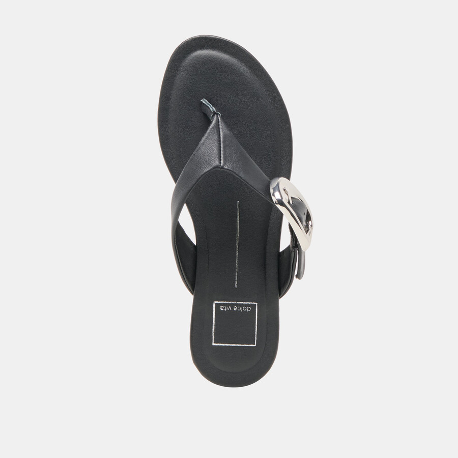 rossa sandals black leather
