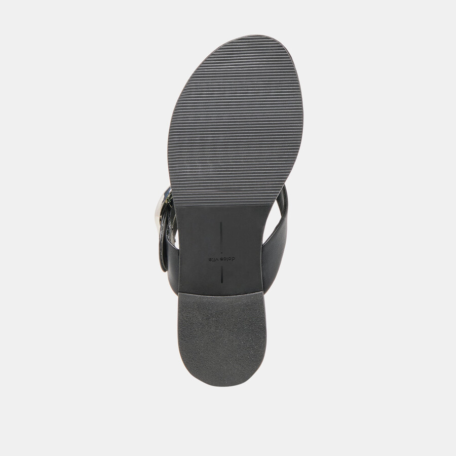rossa sandals black leather