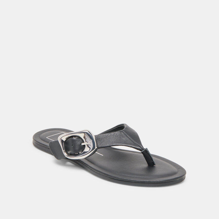 rossa sandals black leather