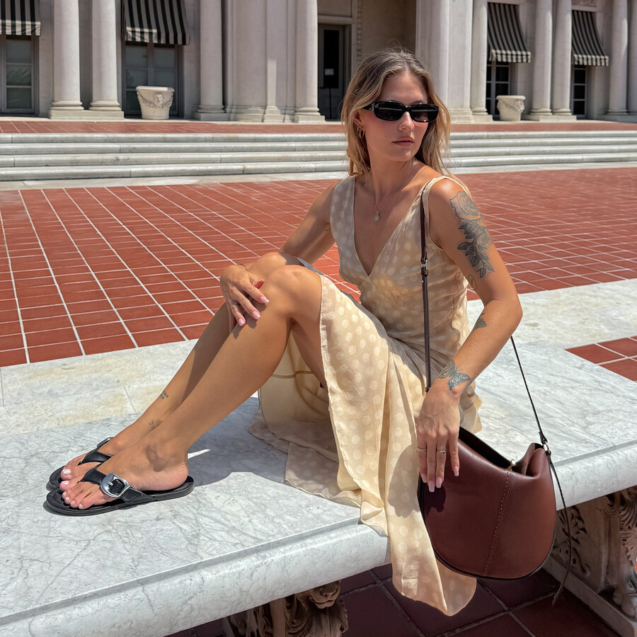 rossa sandals black leather