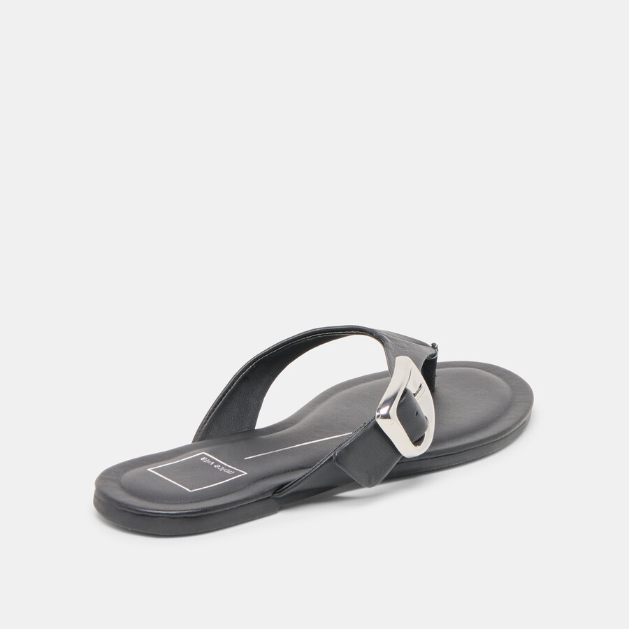 rossa sandals black leather