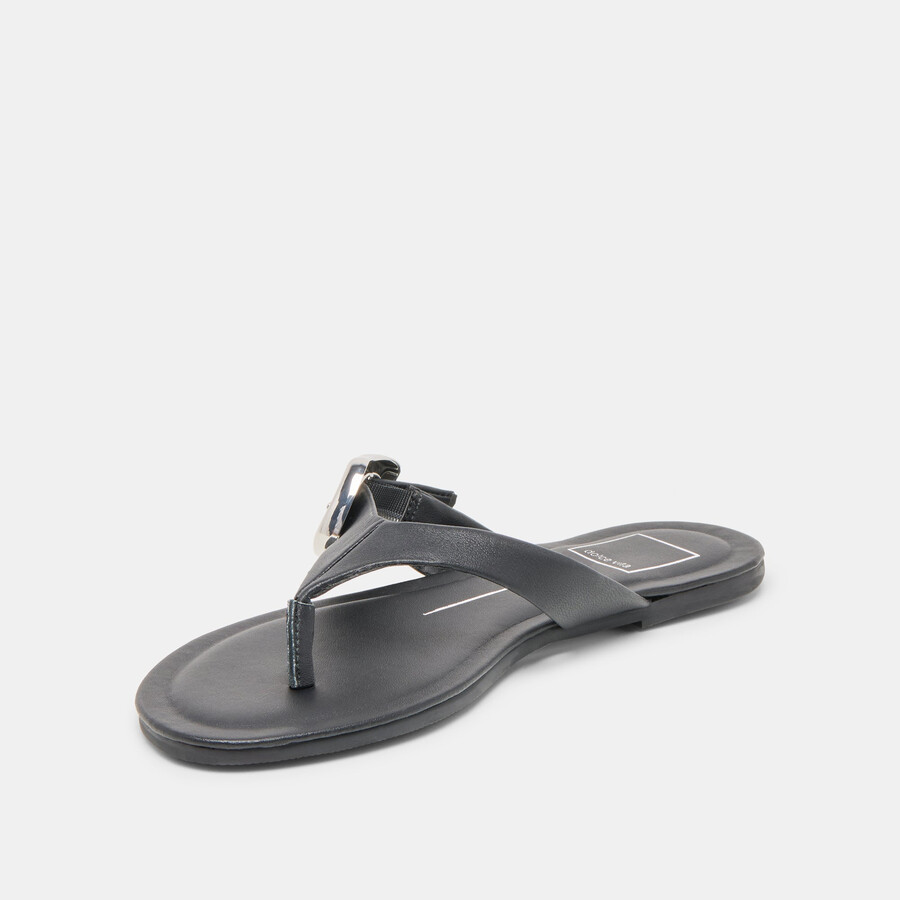 rossa sandals black leather
