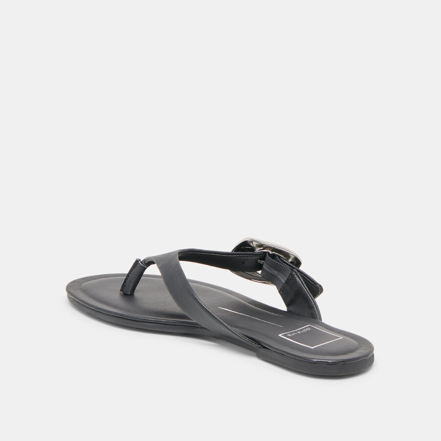 rossa sandals black leather