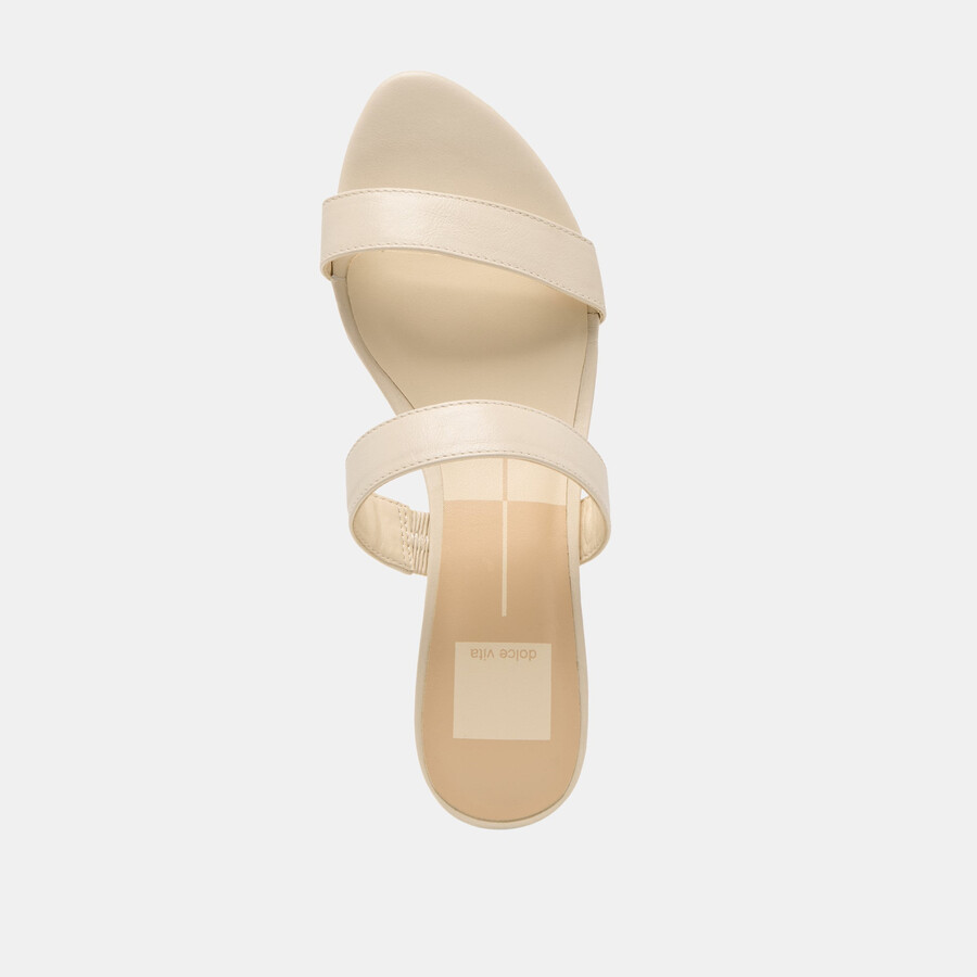 kamile sandals bone leather