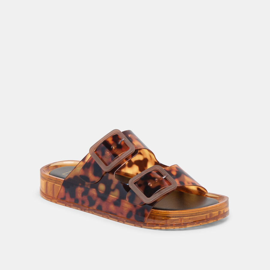 julio sandals tortoise vinyl