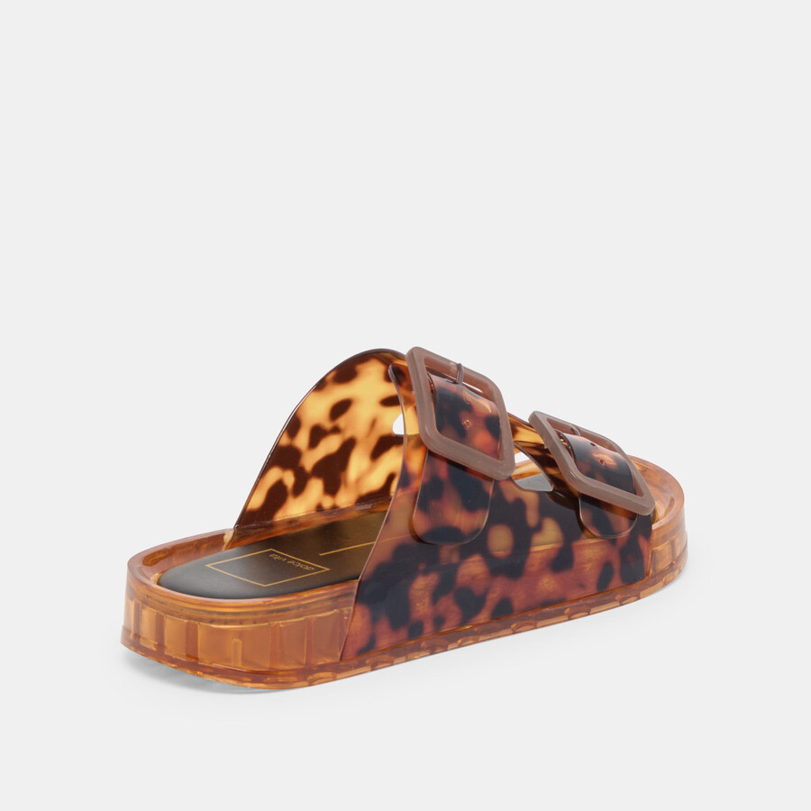 julio sandals tortoise vinyl
