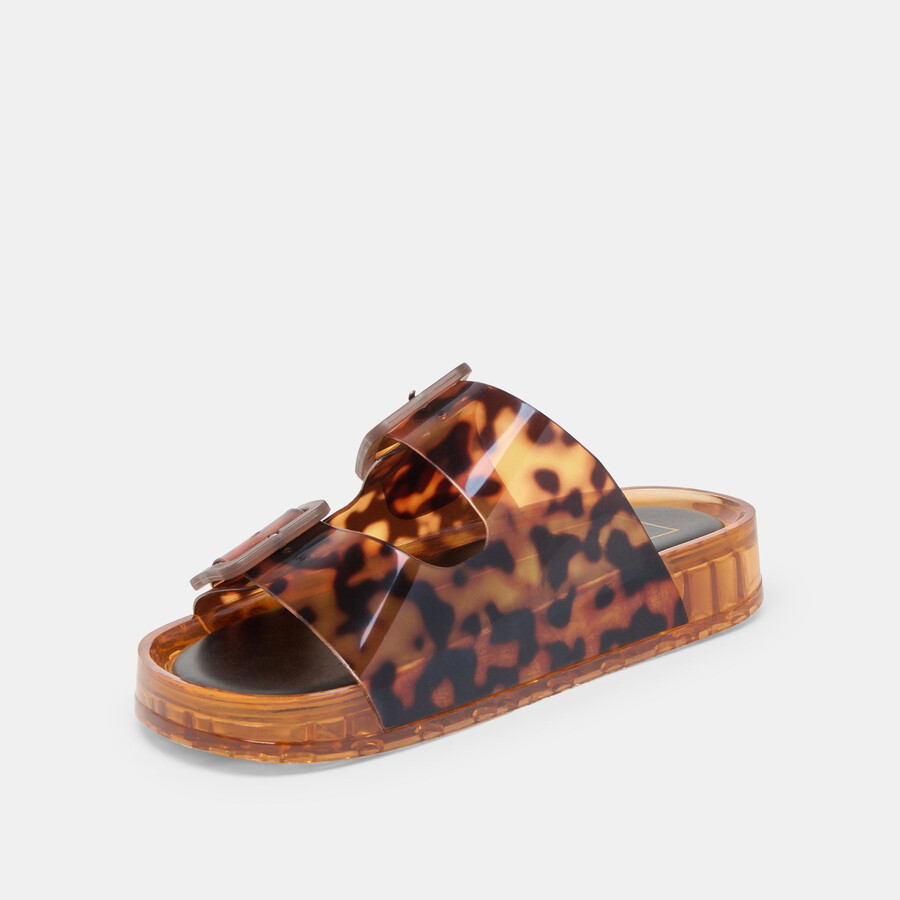 julio sandals tortoise vinyl