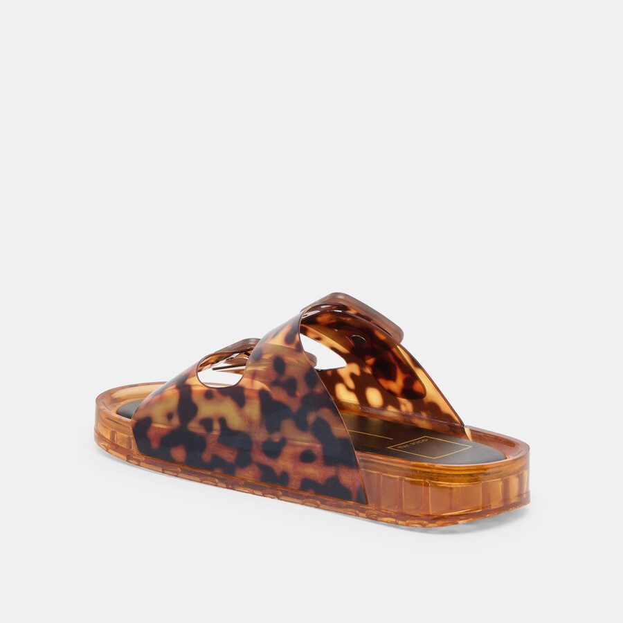 julio sandals tortoise vinyl