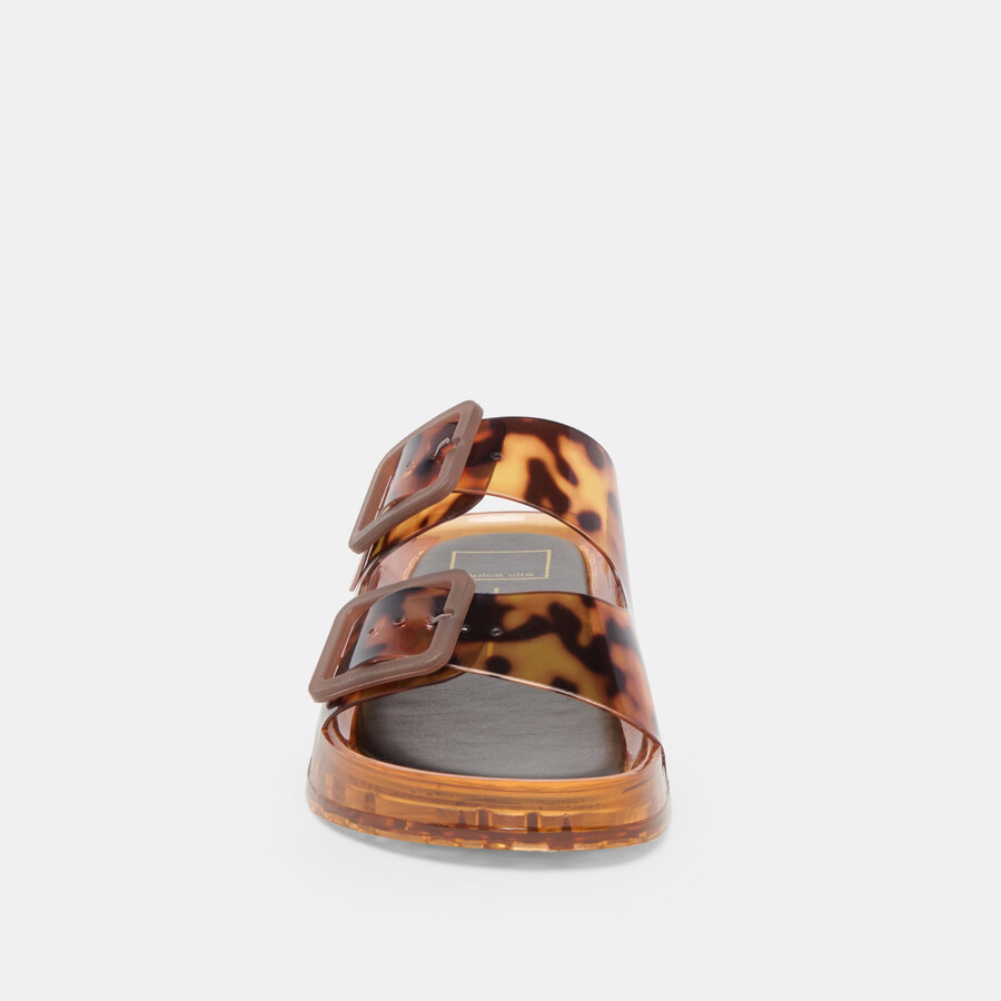 julio sandals tortoise vinyl