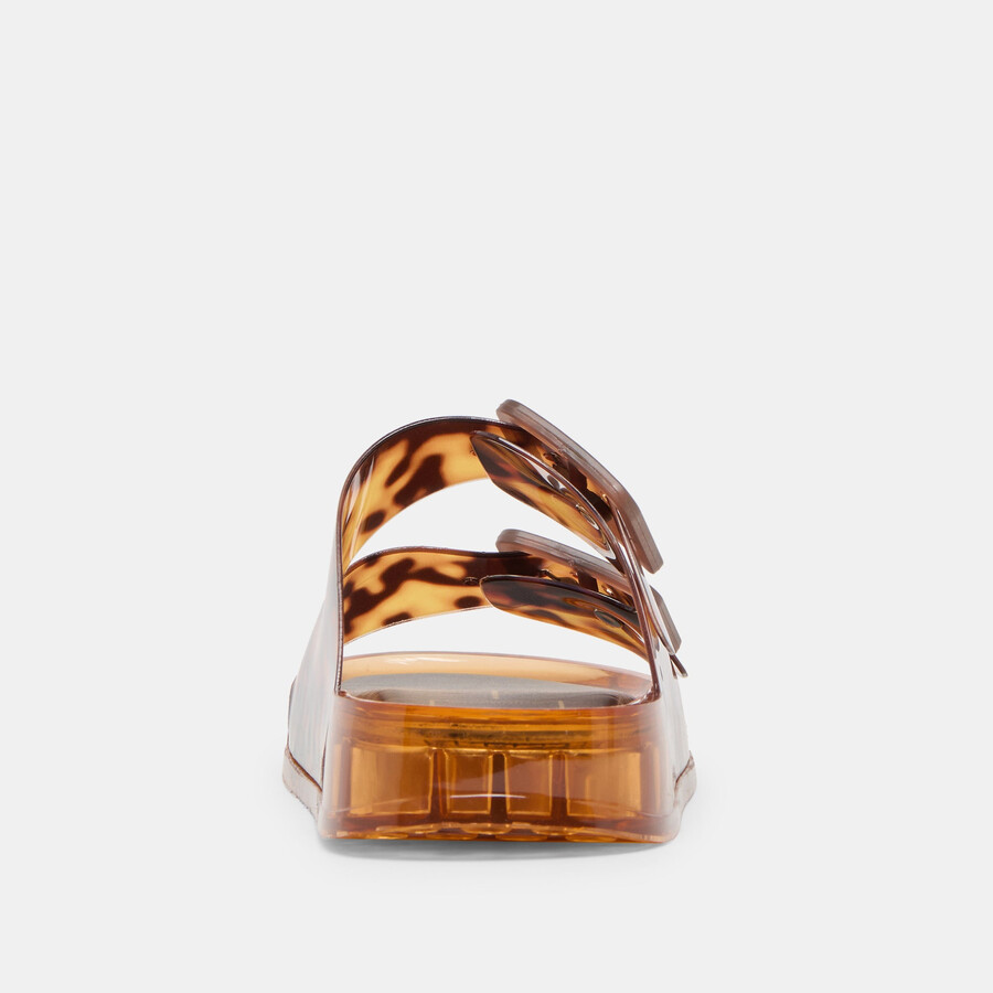 julio sandals tortoise vinyl