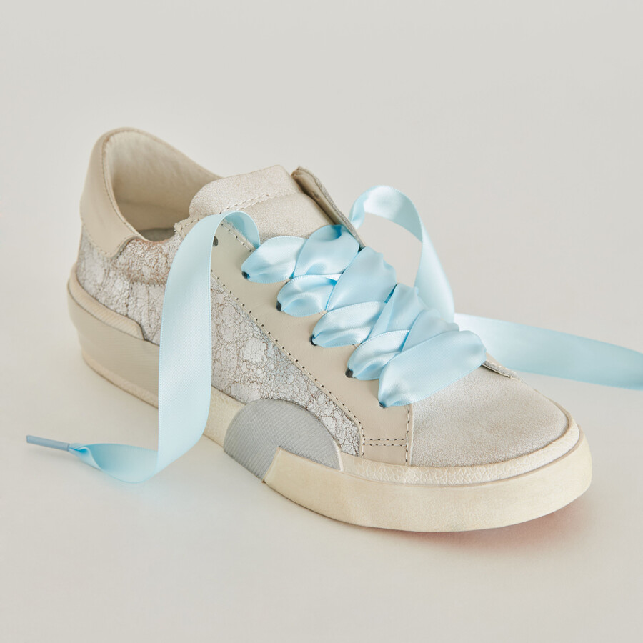 satin lace light blue