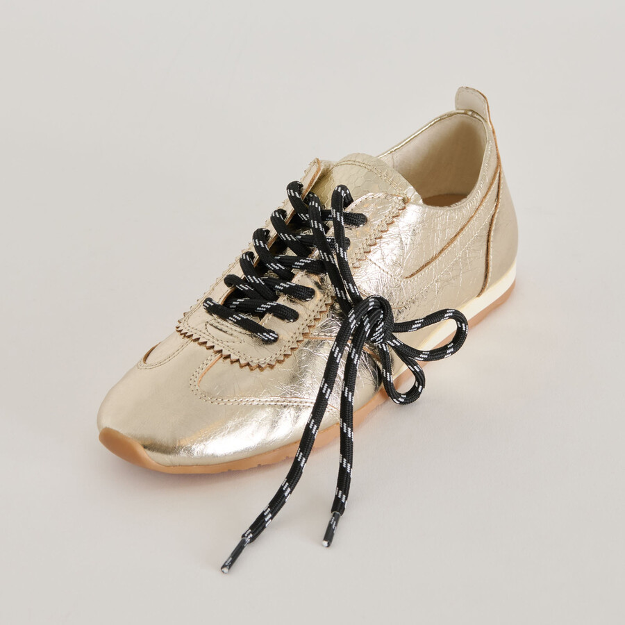 tick mark cord lace black multi
