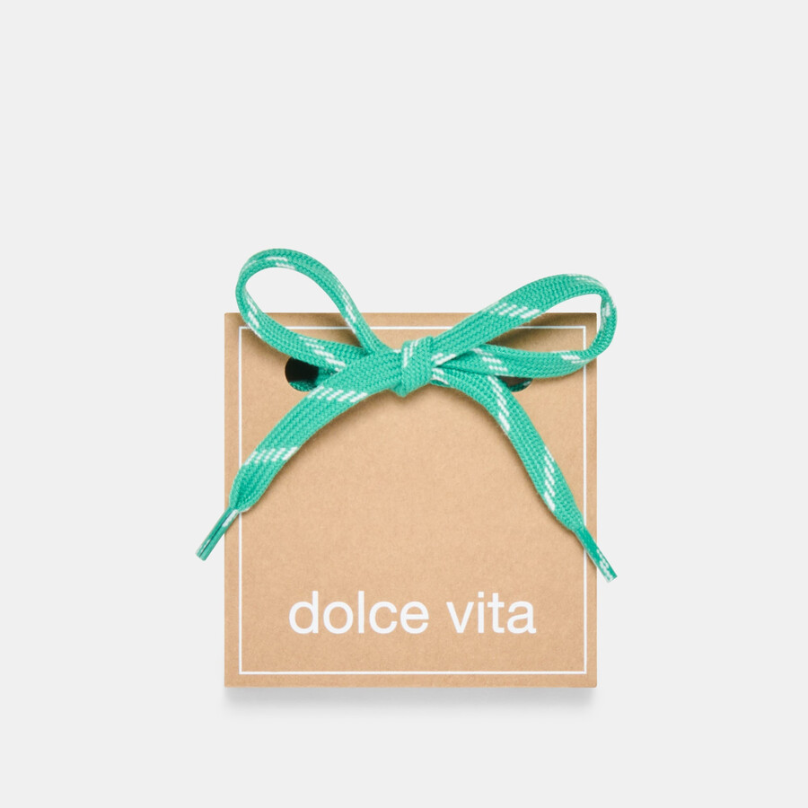 tick mark cord lace green multi