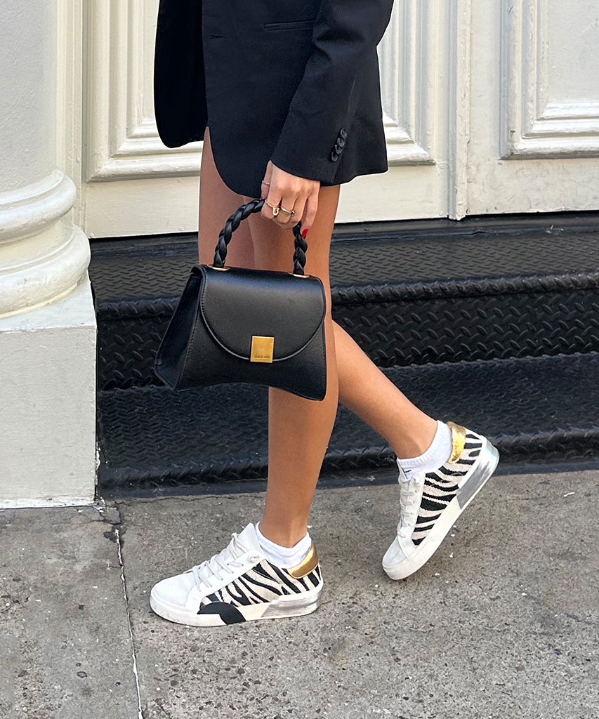 zina sneakers zebra fabric