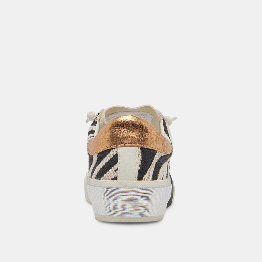 zina sneakers zebra fabric