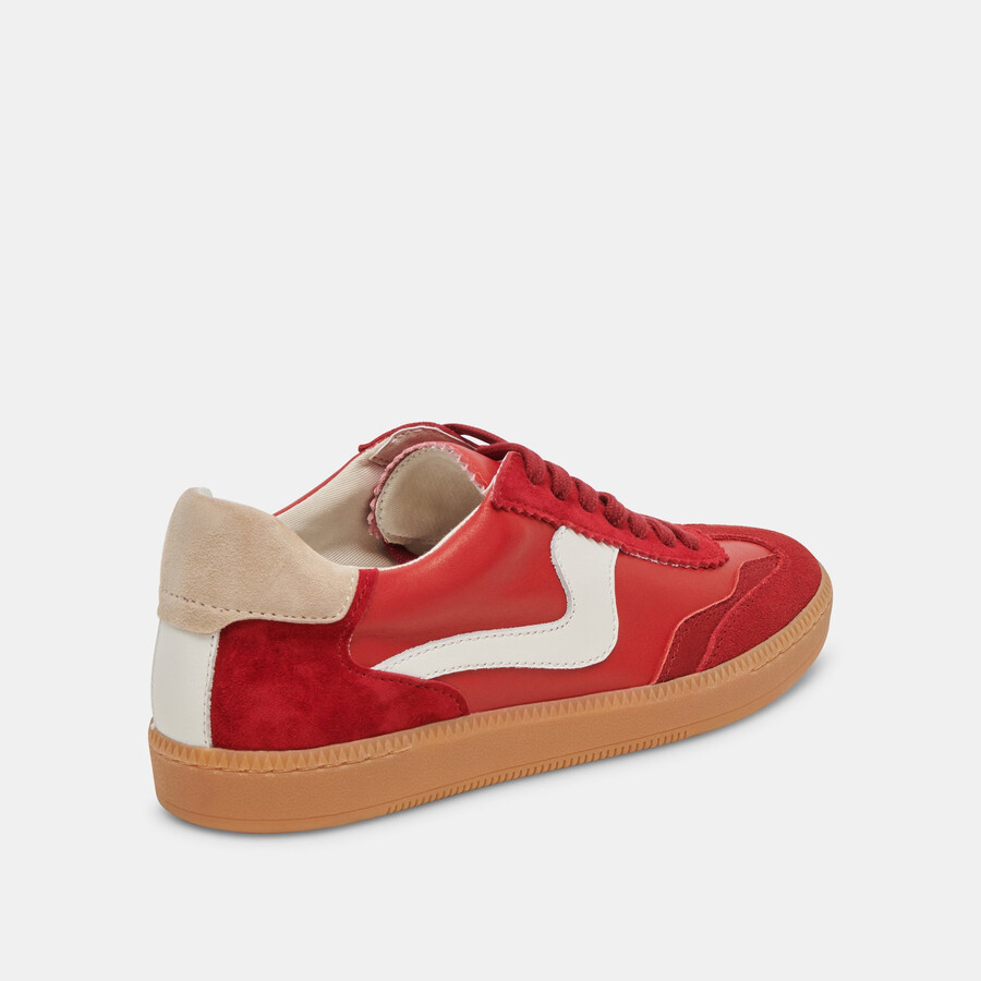 notice sneakers crimson suede