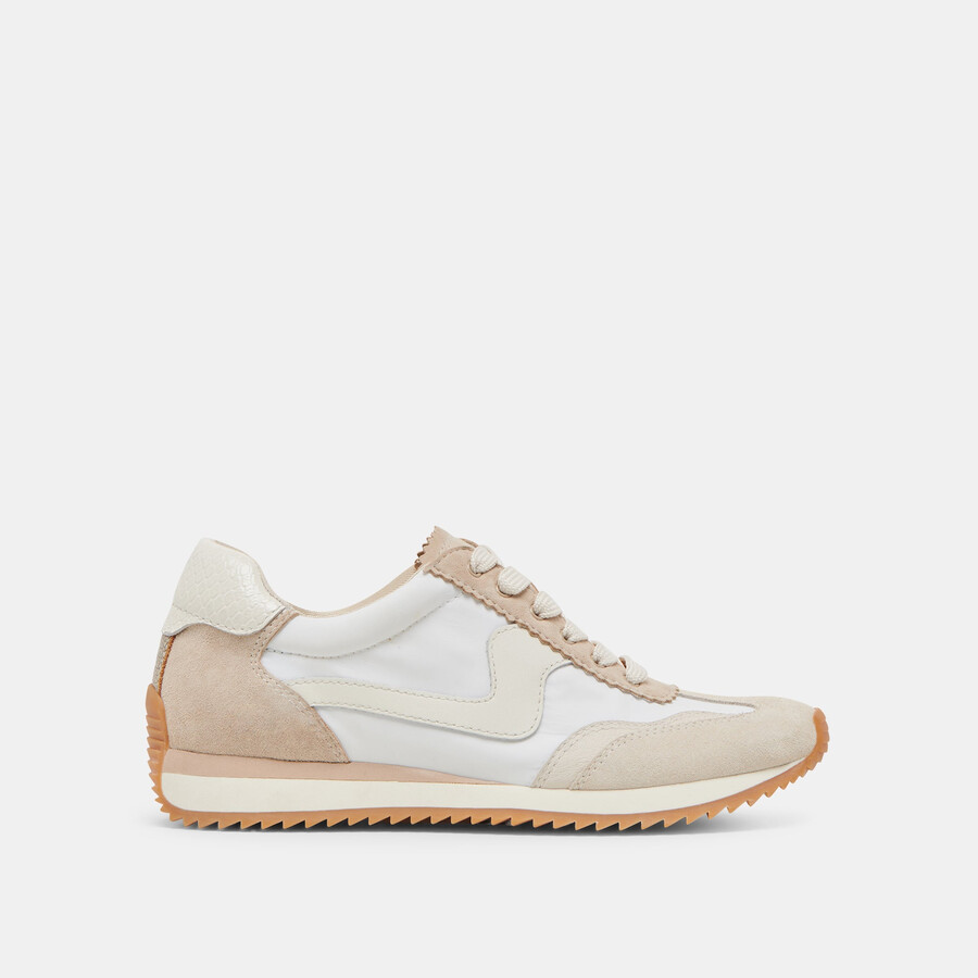 b.ntcd sneakers ivory multi nylon