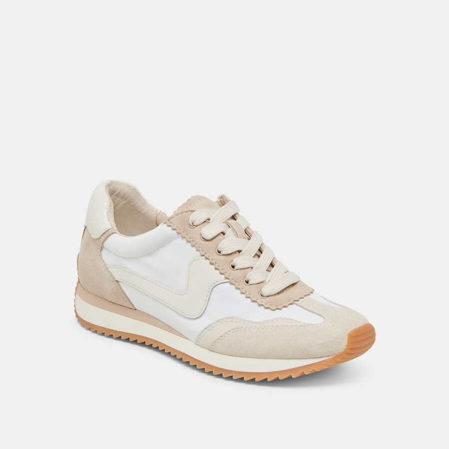 b.ntcd sneakers ivory multi nylon
