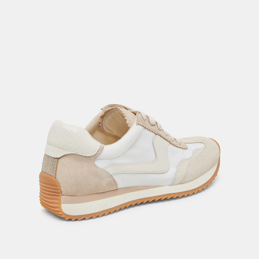 b.ntcd sneakers ivory multi nylon