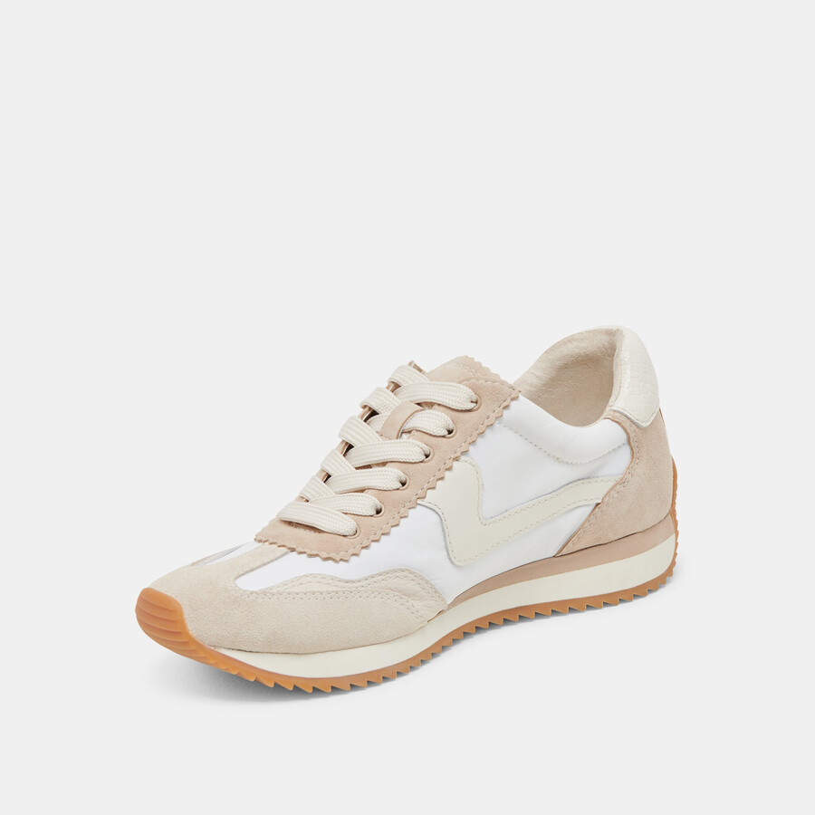 b.ntcd sneakers ivory multi nylon