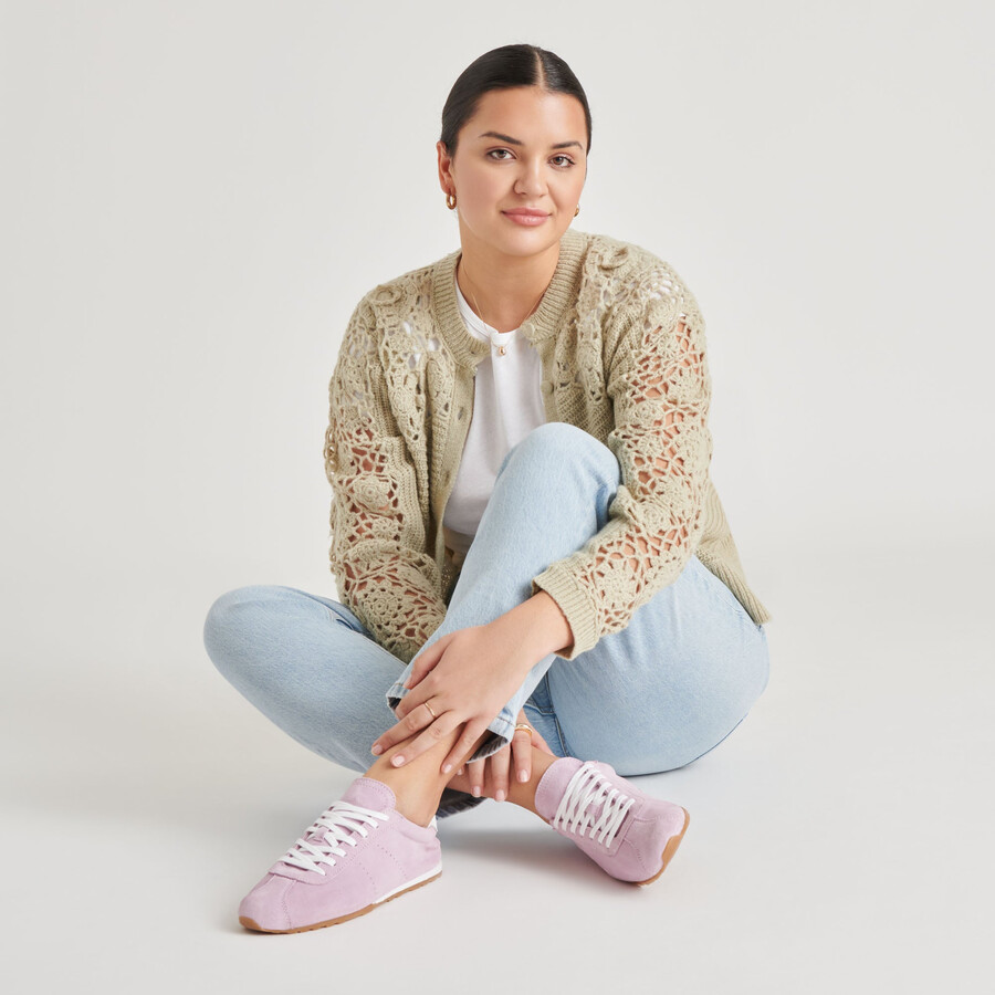 serina sneakers lavender suede
