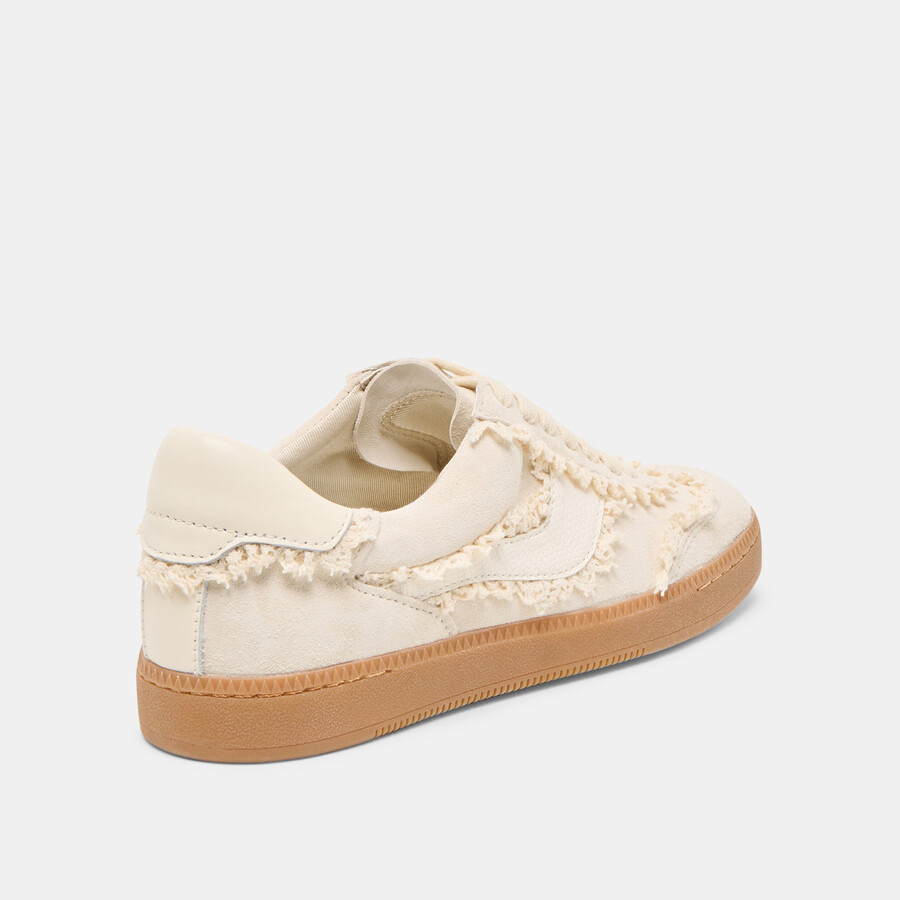 notice lace sneakers ivory suede