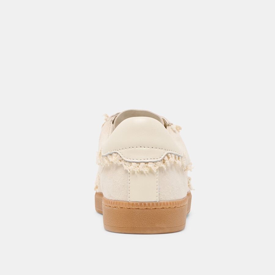 notice lace sneakers ivory suede