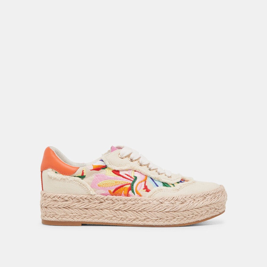 fredy sneakers floral multi canvas