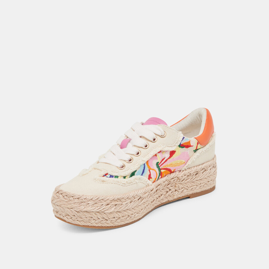 fredy sneakers floral multi canvas