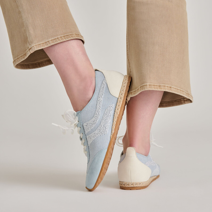 dream bead sneakers blue multi burlap