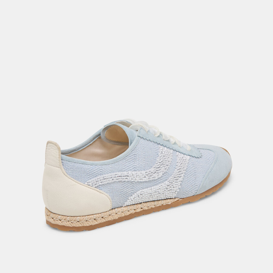 dream bead sneakers blue multi burlap